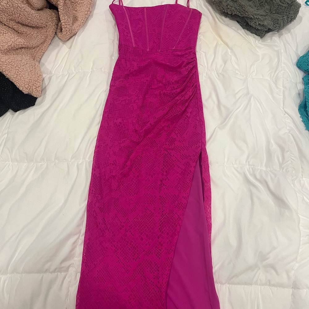 Elegant Pink Evening Dress